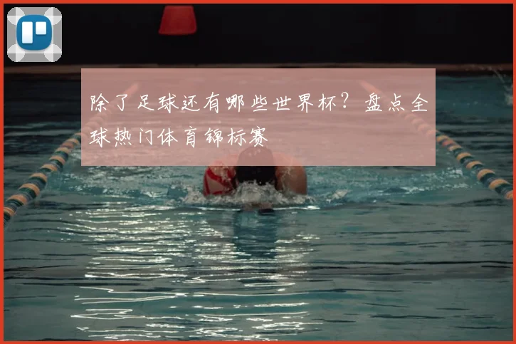 除了足球还有哪些世界杯？盘点全球热门体育锦标赛